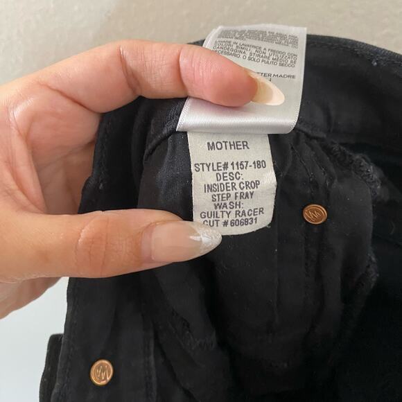 MOTHER Insider Crop Step Fray in Guilty Racer sz 27 - Picture 7 of 8